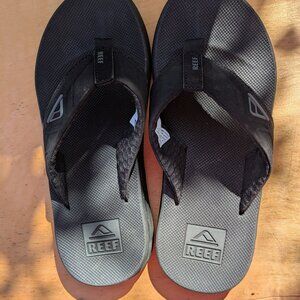Reef Black Sandals size 8
